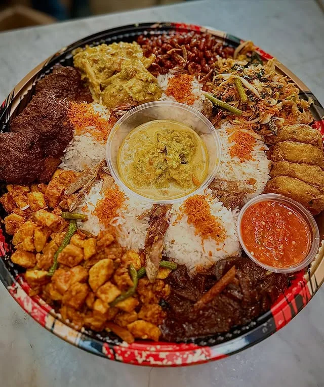 Nasi Ambeng communal platter for sharing
